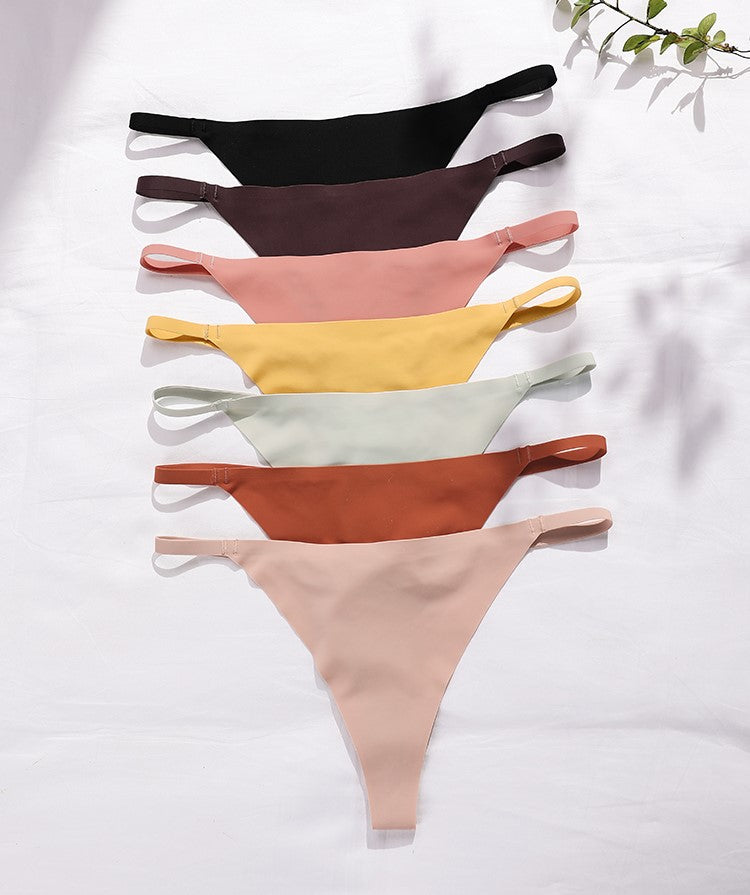 Women's Seamless Invisible Thong Panties