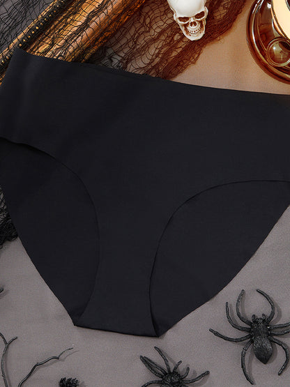Unique Palm Print Seamless Breathable Low-waist Briefs