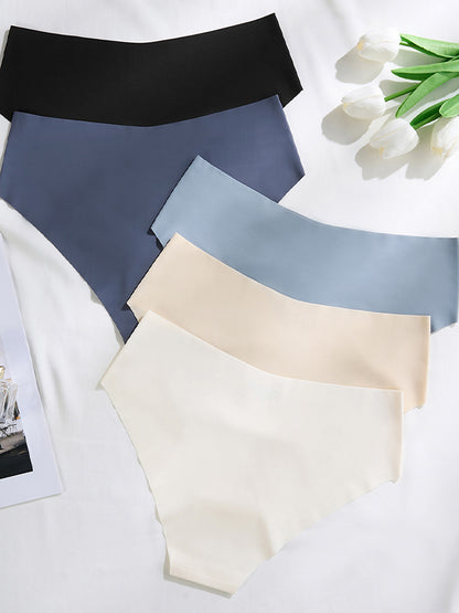 Seamless Thin Invisible Low Waist Breathable Pure Cotton Triangle Underwear
