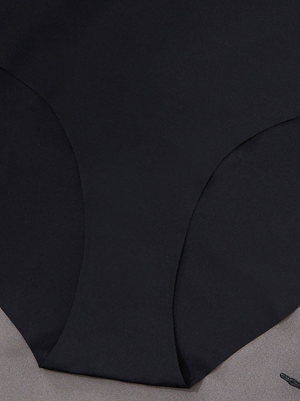 Unique Palm Print Seamless Breathable Low-waist Briefs