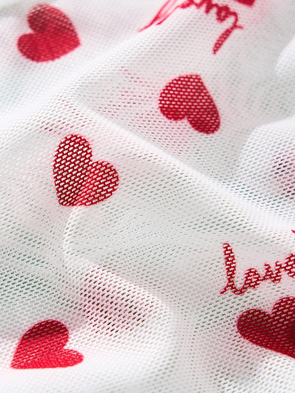 Unique Print Mesh Sheer Sexy Low-Waist Breathable Underwear