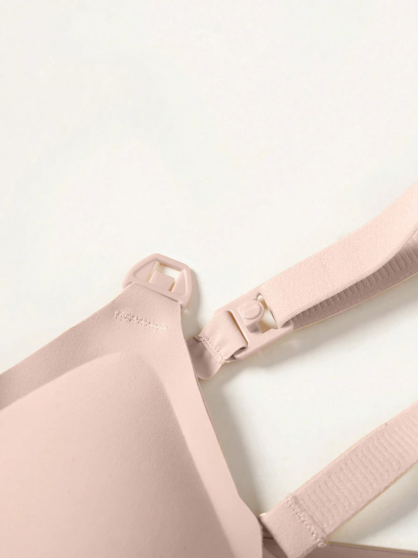 Soft Gel Seamless Wireless One-Piece Fixed Cup Nursing Bra Pink
