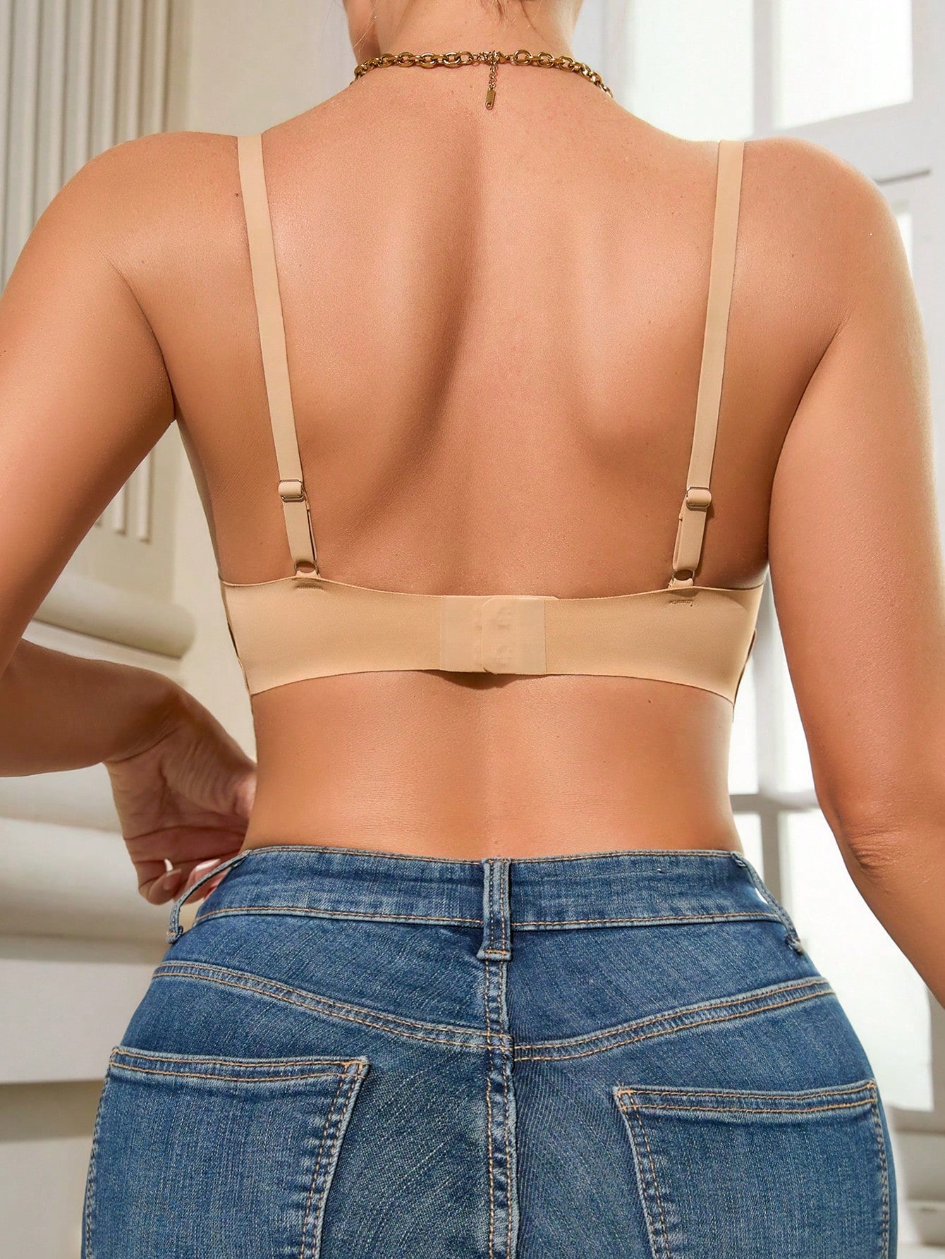 Casual Comfort Simple Seamless Bra For Women Khaki