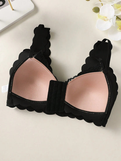 Lace Push-Up Anti-Gravity Bra Plus Size Wireless Seamless Bra