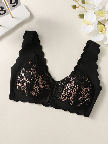 Lace Push-Up Anti-Gravity Bra Plus Size Wireless Seamless Bra