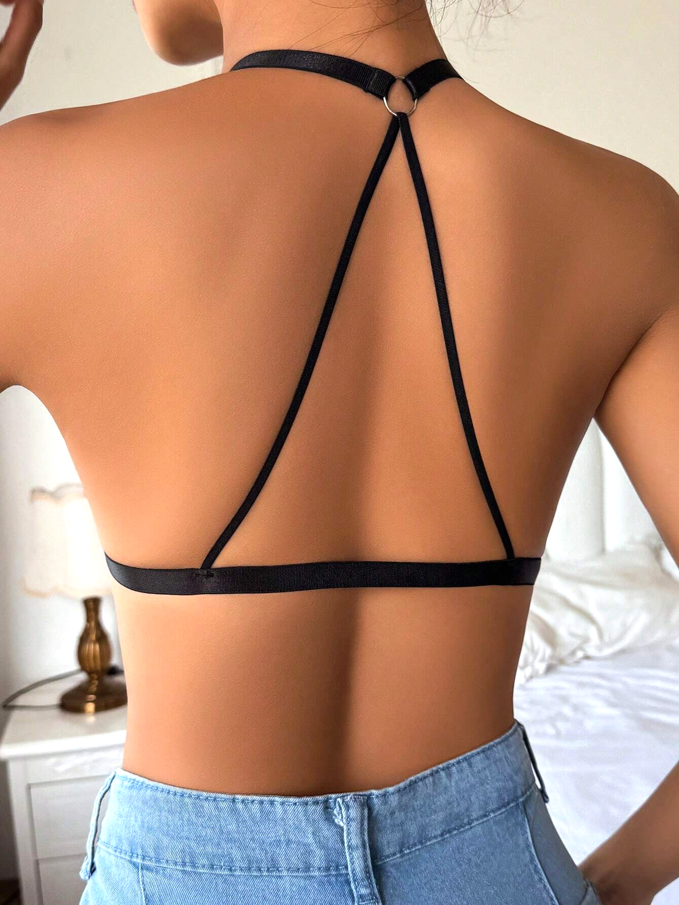 Women's Sexy Lace Bra Black