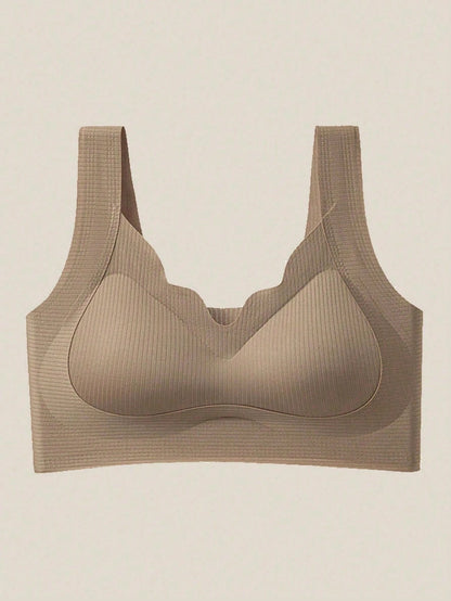 Seamless Casual Comfort Tank Style Seamless V-Neck Yoga Sports Breathable Back Bra Peru