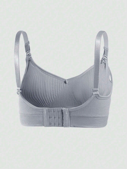 Maternity Nursing Nylon Non-Steel Ring Front Clasp Bra