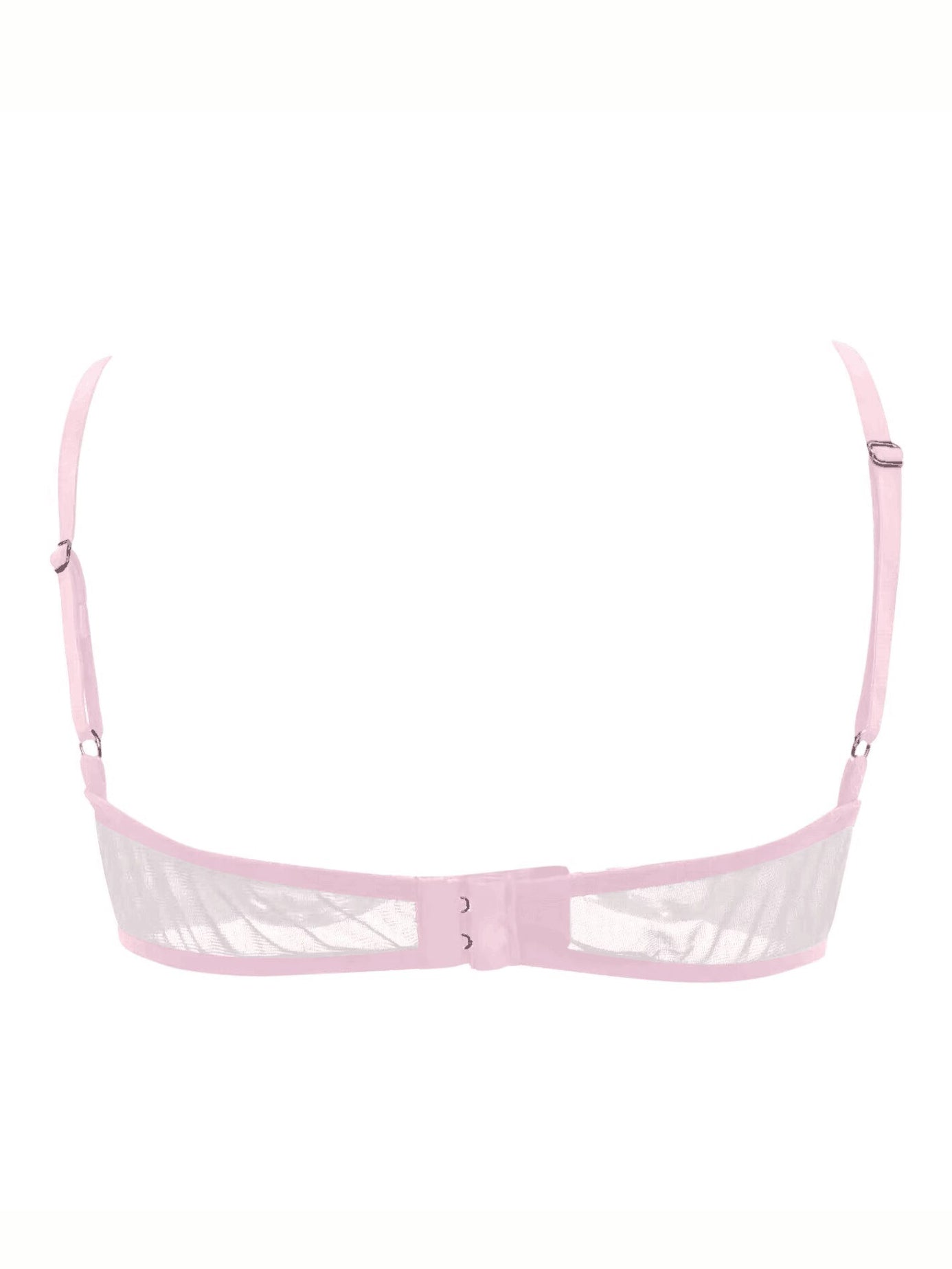 Sexy See-Through Mesh Seamless Bra White