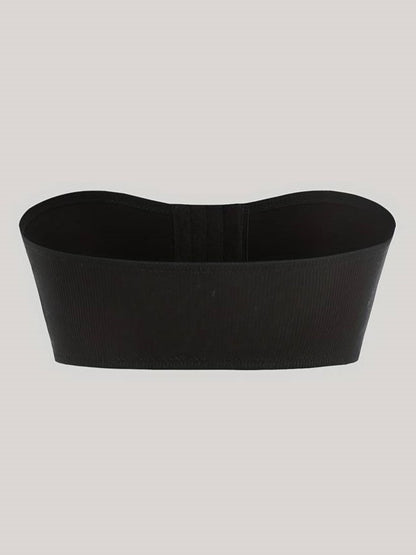 Women's Front Closure Tube Bralette Strapless No Padded Wireless Bandeau Bra