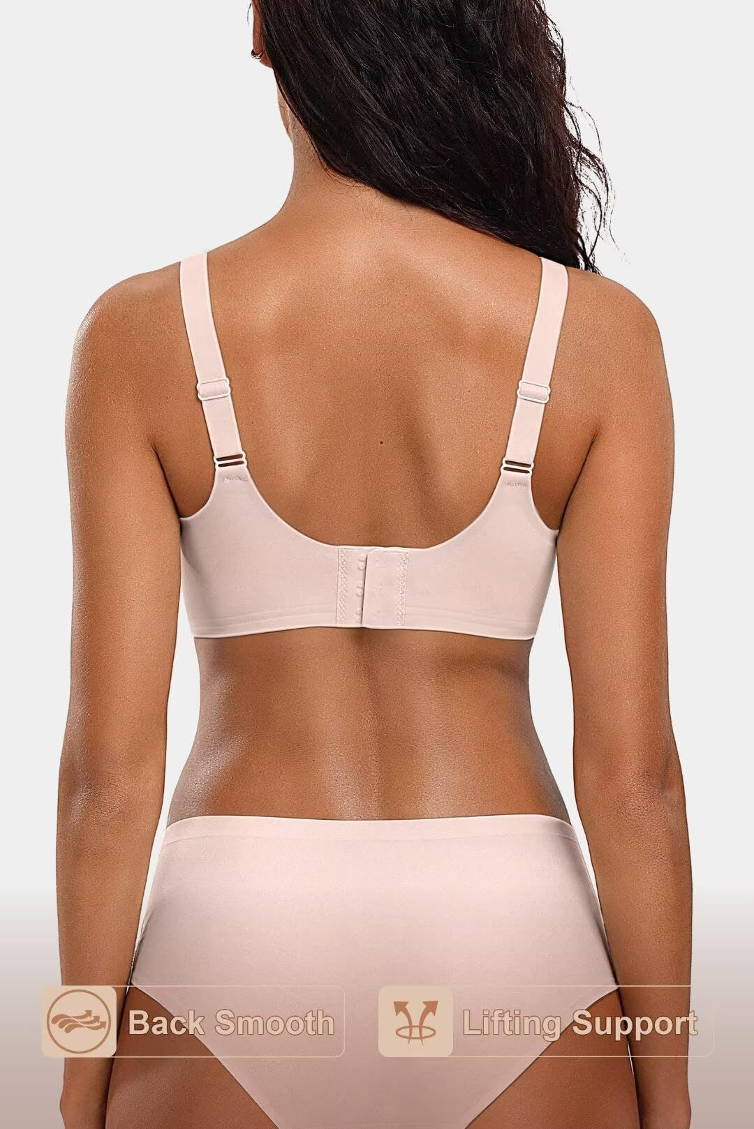 Plus Size Seamless Push-Up Support Bra