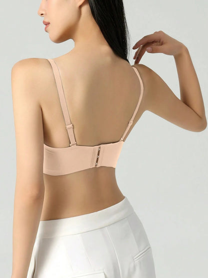 Front-Closure Seamless Push-Up Breathable Bralette