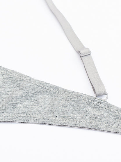 Comfortable Wireless Tank Top Bra Set Grey