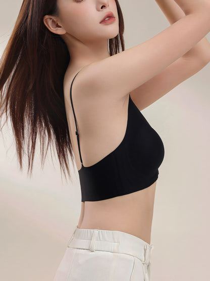 Seamless Front Closure Lift Bra with Breathable Detachable Shoulder Straps and Beautiful Back