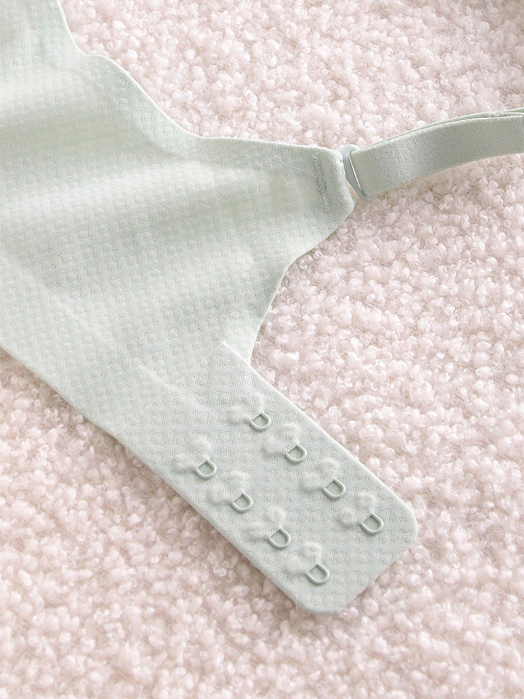 Seamless Thin Cup Gathering Anti-Sagging Wireless Soft Support Bra