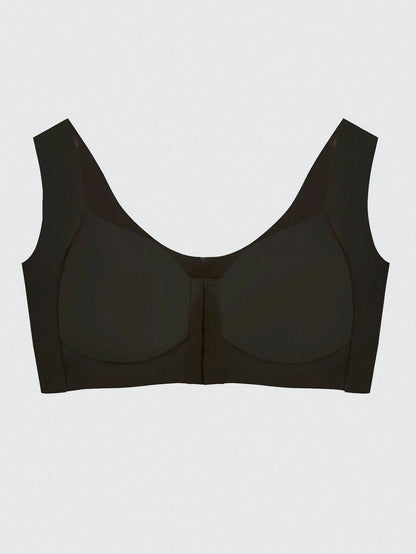 Front-Closure Push-Up Sexy Plus-Size Bra with Beautiful Back