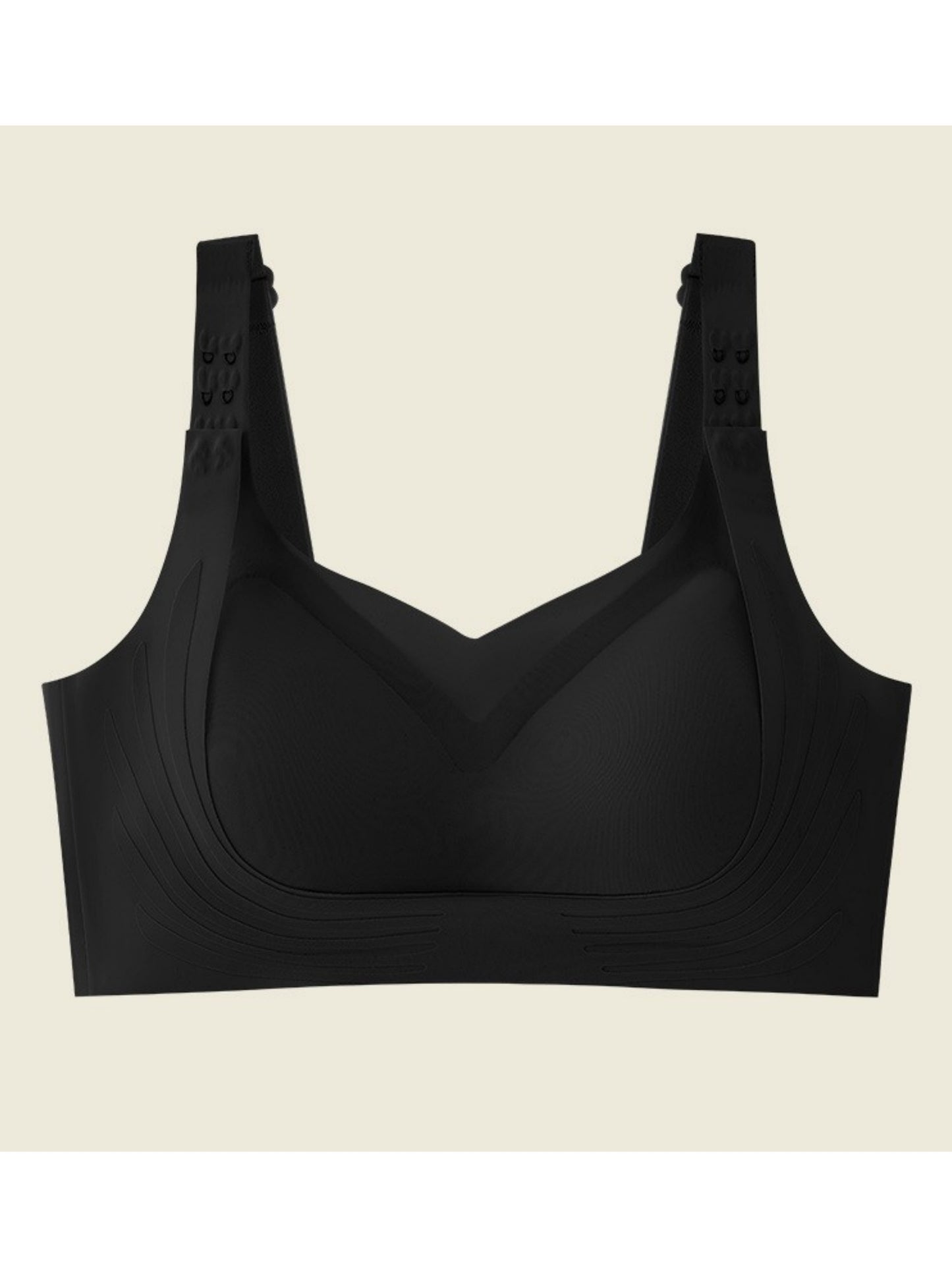 Front Closure Sports Pull-up Tank Top Bra，Adjustable Wide Band Push-up