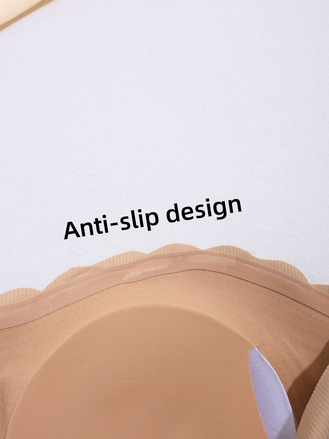 Wire-free Comfort Pleated Bandeau Bra Tan