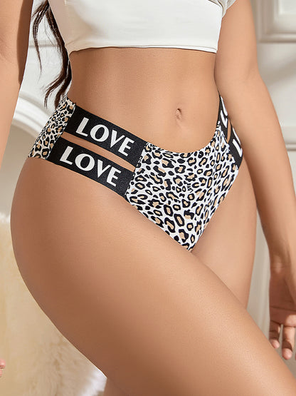 Personalized Seamless Ice Silk Quick-Dry Underwear with Letter Stitching