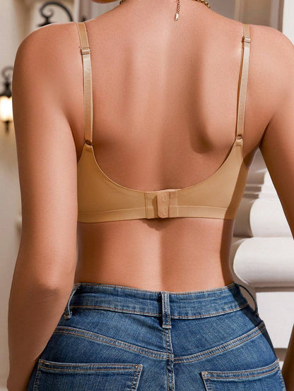 Triangle Cup Wireless Seamless Push-Up Bra
