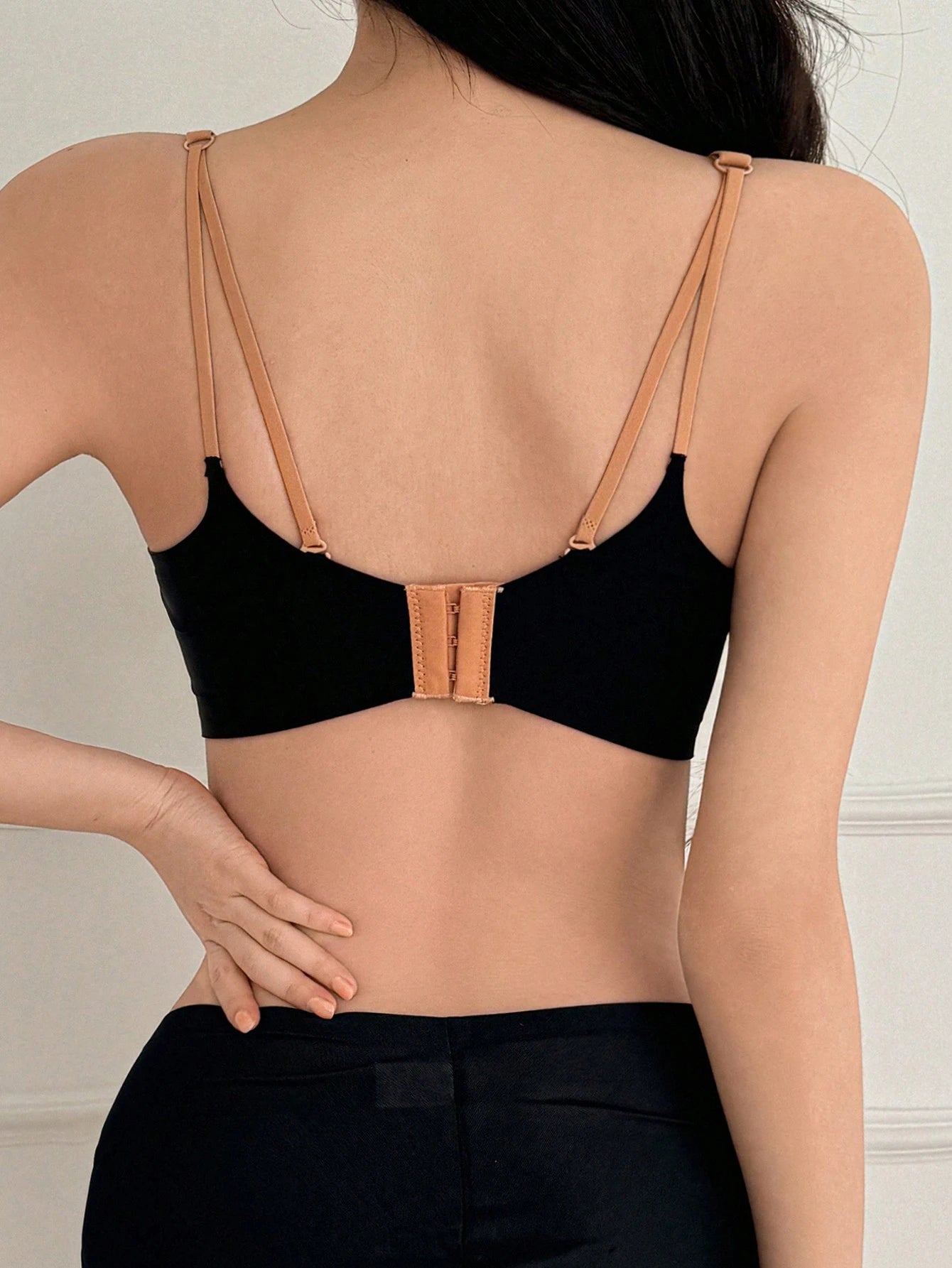 W-Shaped Jelly Soft-Support Seamless Gathered Side-Breast Bra