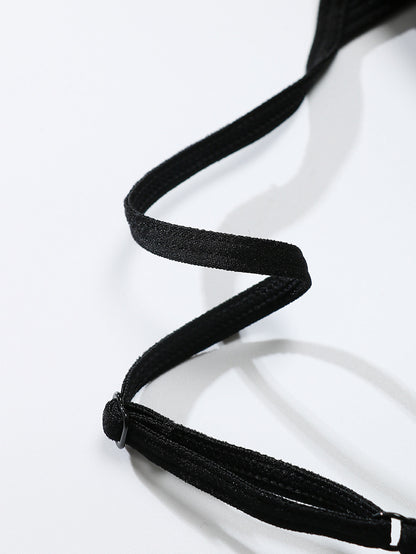 Ladies' Solid Color Hollow Out Bra