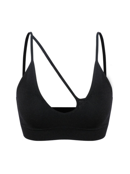 Ladies' Solid Color Hollow Out Bra