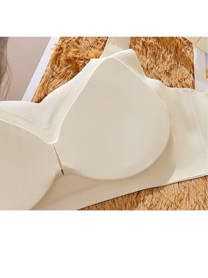 Front Closure Sports Pull-up Tank Top Bra，Adjustable Wide Band Push-up