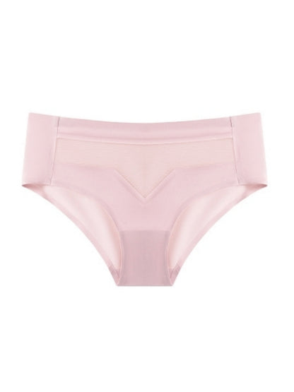 Sexy Naked Breathable Invisible Mesh Panties Pink