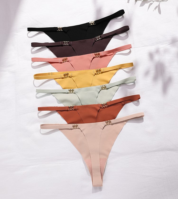 Women's Seamless Invisible Thong Panties