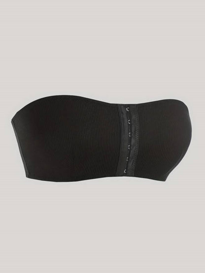 Women's Front Closure Tube Bralette Strapless No Padded Wireless Bandeau Bra