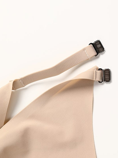 Sexy Metal Buckle Spaghetti Strap Seamless Panties