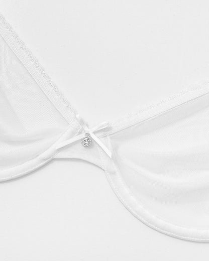 Lace Plus Size Bra Underwire Unlined Brallet