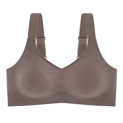 Sexy Seamless for Women Wireless Free Active V Neck Soft Full Coverage Comfort Bra