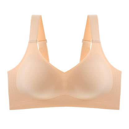 Sexy Seamless for Women Wireless Free Active V Neck Soft Full Coverage Comfort Bra