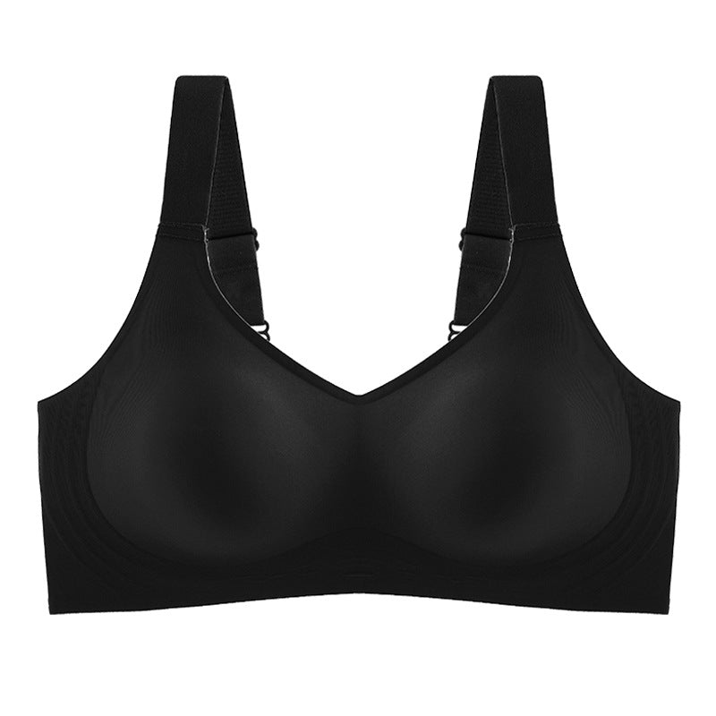 Sexy Seamless for Women Wireless Free Active V Neck Soft Full Coverage Comfort Bra