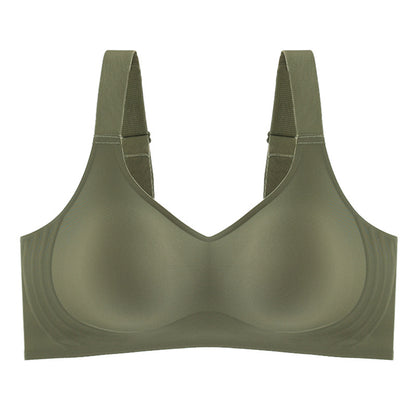 Sexy Seamless for Women Wireless Free Active V Neck Soft Full Coverage Comfort Bra