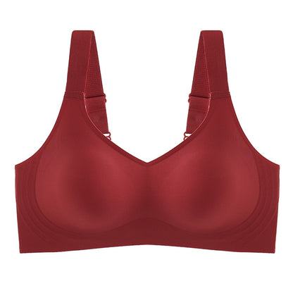 Sexy Seamless for Women Wireless Free Active V Neck Soft Full Coverage Comfort Bra